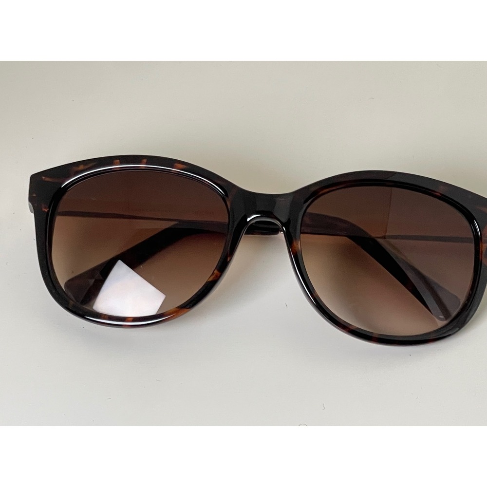 LC Lauren Conrad Tortoise Rose Gold Metal Temple Sunglasses C61S315